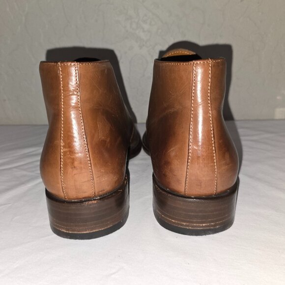 FRYE Weston 85042 Brown Leather Lace Up Chukka Ankle Dress Boots Men's US 11 D - Picture 7 of 9